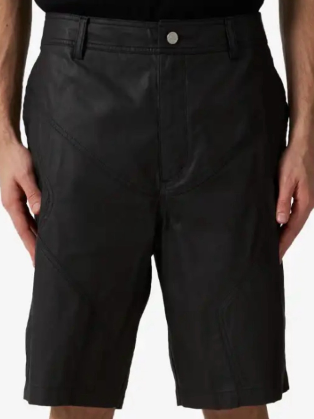 🌵Jordan x Cactus Jack Travis Scott Waxed Faux Leather Shorts Black Sz 32 NWT 🌵